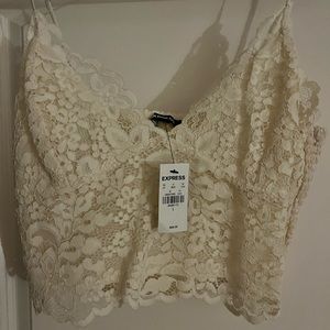 Crop lace top